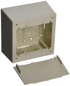 Panduit JBP2DIW Pan-way Low Voltage Surface Mount Outlet Box