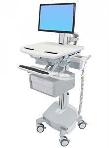 Ergotron SV44-13B2-1 Styleview Cart With Lcd Pivot, Life Powered, 1 Ta