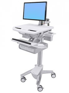 Ergotron SV43-12A0-0 Styleview Cart With Lcd Arm, 2 Drawers