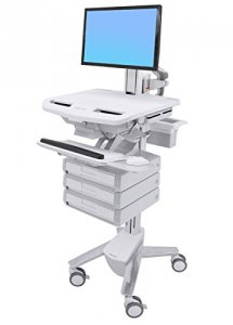 Ergotron SV43-1330-0 Styleview Cart With Lcd Pivot, 3 Drawers