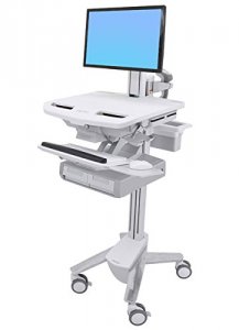 Ergotron SV43-13A0-0 Styleview Cart With Lcd Pivot, 2 Drawers