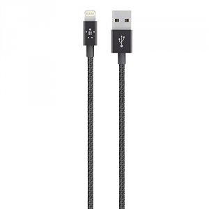 Belkin F8J144BT04-BLK Mixit Metallic Lightning To Usb Cable