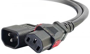 C2g 10361 10ft Locking C14 To C13 10a 250v Power Cord Black