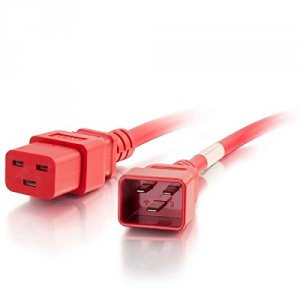 C2g 17733 5ft 12awg Power Cord (iec320c20 To Iec320c19) -red