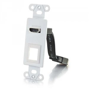 C2g 39711 Hdmi Pass Through Decorative Wall Plate With One Keystone