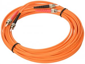 C2g 38641 St-st 62.5125 Om1 Duplex Multimode Fiber Optic Cable (plenum