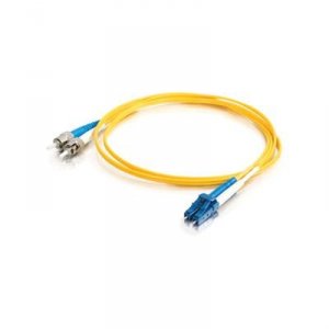 C2g 14485 15m Lc-st 9125 Os1 Duplex Single-mode Pvc Fiber Optic Cable 