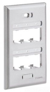 Panduit UICFP6WH Mini-com Ultimate Id Classic Series Faceplate