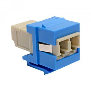 Tripp N455-000-BL-KJ Duplex Multimode Fiber Coupler, Keystone Jack