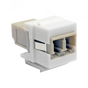 Tripp N455-000-WH-KJ Lc Lc Duplex Multi-mode Fiber Coupler Jack - Whit