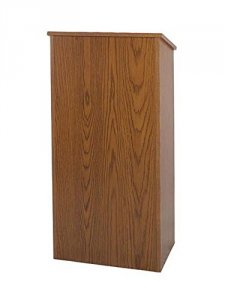 Amplivox W280-OK Full Height Wood Lectern - Ok