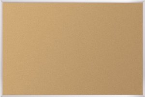 Mooreco 301AG Aluminum Trim Tackboard - 4' X 6' Wall Mounted Board