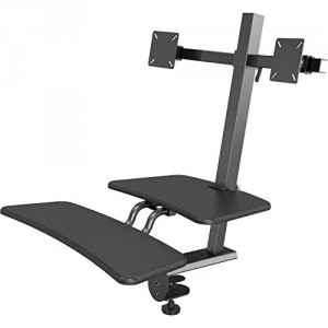 Mooreco 90531 Desk Mounted Sitstand Workstation - Dual Monitor