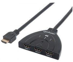 Manhattan 207874 4k60hz 3-port Hdmi Switch