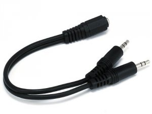 Monoprice 669 6inch 3.5mmstereo Jacktwo 3.5mmstereo Plug Cable