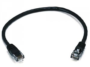 Monoprice 2125 Cat5e 24awg Utp Ethernet Network Patch Cable_ 1ft Black