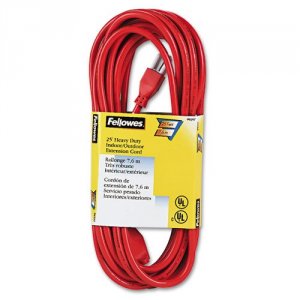 Fellowes FEL99597 Heavy Duty  25ft Extension Cord Is Perfect For Multi