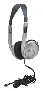 Ergoguys 3060AVS Califone Light Stereo Headphone Silver. Volume Contro