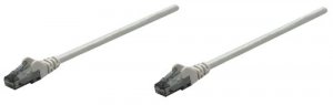 Intellinet 340526 Patch Cable Cat6 Grey 1ft Snagless Boot