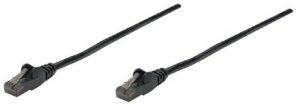 Intellinet 347389 Patch Cable Cat6 Black 0.5ft Snagless Boot