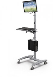 Mooreco 27614 Beta Cart - Adjustable Sit And Stand Workstation