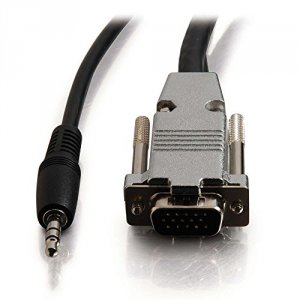 C2g 40681 - Vga Cable - Hd-15 (vga), Stereo Mini Jack (m) To Hd-15 (vg