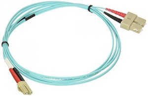 C2g 36526 2m Lc-sc 10gb 50125 Om3 Duplex Multimode Fiber Optic Cable