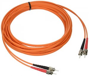 C2g 38638 St-st 62.5125 Om1 Duplex Multimode Fiber Optic Cable (plenum