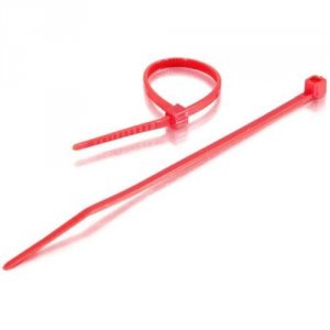 C2g 43206 - Cable Tie - Red - 7.5 In (pack Of 100)