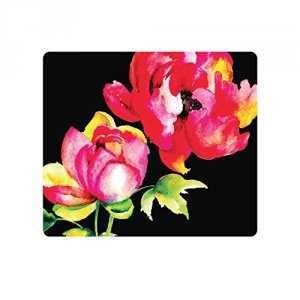 Centon OP-MPV1BM-FLR-04 Otm Floral Black Mouse Pad, Brilliant Bl