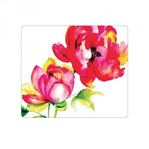 Centon OP-MPV1WM-FLR-04 Otm Floral White Mouse Pad, Brilliant Bl