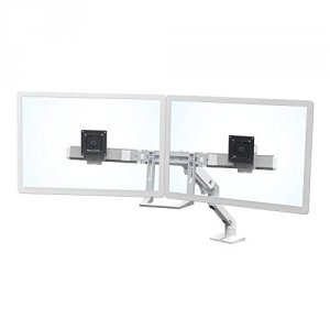 Ergotron 45-524-216 Hx Desk Dual Monitor Arm With Top Mount C-clamp