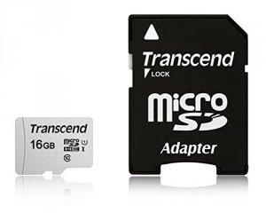 Transcend TS16GUSD300S-A 16gb Uhs-i U1 Microsdhc With Adapter