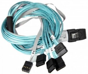 Supermicro CBL-0294L 70cm Crossover Cable For 4 Sata With Sideband Con