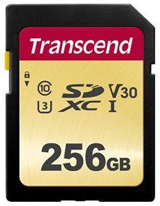 Transcend TS256GSDC500S 256gb Uhs-i U3 Sd Card - High-speed Storage Fo