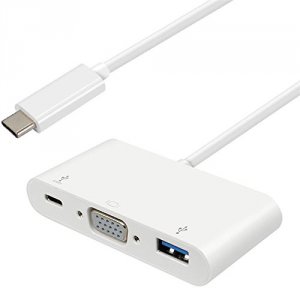 Inland 09729 Usb 3.1 Type-c To Usb 3.0+vga+type-c Pd