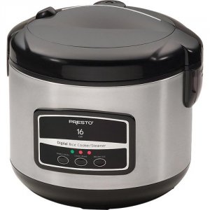 Presto 05813 16-cup Digital Stainless Steel Rice Cookersteamer