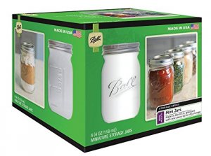 Newell 1440080100 Ball 4pk 4oz Mini Jar Clear