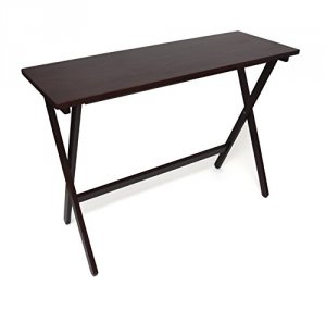 Lipper 503E Folding Buffet Table Espresso