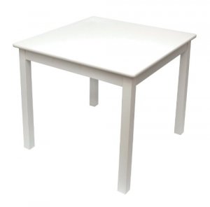 Lipper 520WLIPPER Childs Square Table White