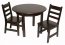 Lipper 524E Rnd Table Chair Set Espresso