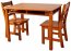 Lipper 534P Rect Table Chair Set Pecan