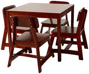 Lipper 585C Child Sqr Table W Chairs Chrry