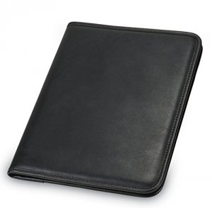 Samsill 70810 Sterling Letter Pad Folio - 8 12 X 11 - Vinyl - Black - 