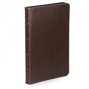 Samsill 70836 Vintage Zip Padfolio Brown