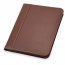 Samsill 71726 Leather Zip Padfolio Brown