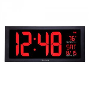 Chaney 75100MA1 Acurite Digital 18 Wall Clock