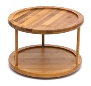 Lipper 8302 Bamboo 2 Tier 10 Turntable