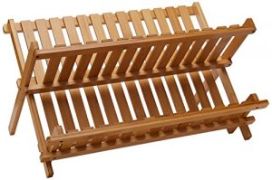 Lipper 8813 Bamboo Folding Dishrack