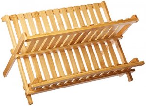 Lipper 8813 Bamboo Folding Dishrack